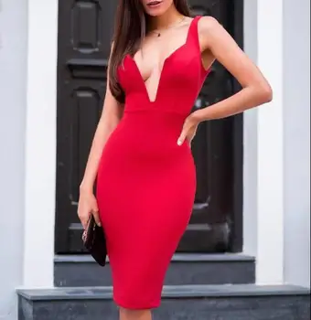 Obväz Červené, Čierne Šaty Najvyššej Kvality Popruh Podkolienok, Nočný Klub Sexy Celebrity Módne Bodycon Party Šaty