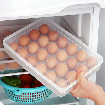 24 Bunky, Vajíčko Úložný Box Chladnička Úložný Box Vajcia Nerozbitné Úložný Box Prípade Eco-Friendly Jednoduché Použitie Kuchynské Doplnky