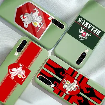 Republika Bieloruská štátna vlajka Telefón Prípade Zelená Candy Farby pre iPhone 6 7 8 11 12 s mini pro X XS XR MAX Plus