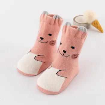 Drop Shipping Bavlna Baby Ponožky Batoľa Detská Anti-slip Ponožky Cartoon Zvierat Novorodenca Ponožky Chlapec Dievčatá Členok Poschodí Ponožky