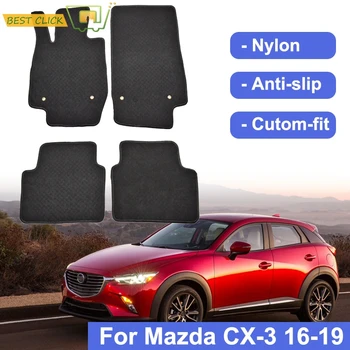 Vlastné Rohože Rohože Pre Mazda CX-3 CX3 2016 - 2019 Nepremokavé Mäkký Koberec Nylon Surfacer Líniové Predné, Zadné 2017 2018