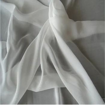 8 mm Hodváb Georgette Textílie pure moruša hodvábna tkanina 140 cm 114 cm šírka off white 35 gramov na 10 metrov malé veľkoobchod SG5
