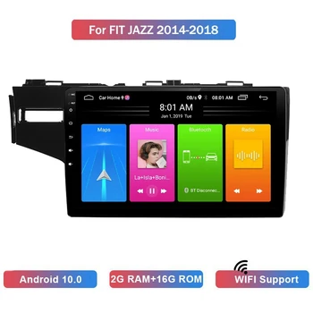 10 Palcový 2 Din Android 10.0 Auto MP5 Prehrávač, Stereo Rádio 2+16GB, Wifi, Bluetooth, GPS Navigácia pre Honda Fit Jazz-2018