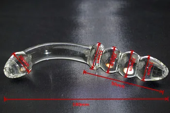 Pyrex glass dildo falošné penis crystal análne korálky zadok plug prostaty masér g-spot ženská masturbácia, Sexuálne hračky pre ženy muži