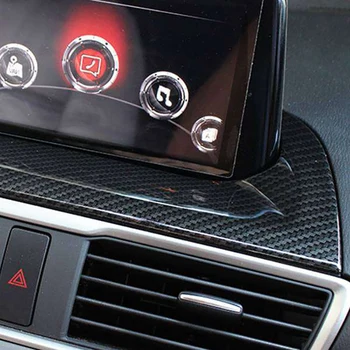 Pre Mazda CX-4 2020 Auto Uhlíkových Vlákien Panel Navigácia GPS Displeja Sn Rám, Kryt Čalúnenie Pás Nálepky Príslušenstvo