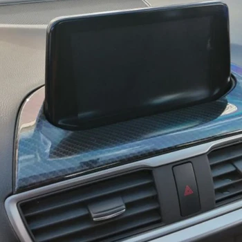 Pre Mazda CX-4 2020 Auto Uhlíkových Vlákien Panel Navigácia GPS Displeja Sn Rám, Kryt Čalúnenie Pás Nálepky Príslušenstvo