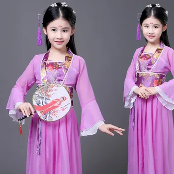 Dievčatá tradičnej čínskej tradičnej tang víla tanec starovekej čínskej kostým hanfu šaty dieťa oblečenie cosplay deti deti
