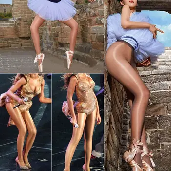 Nové Módy Sexy Pevný Lesklý Lesklý Skladovanie Ropy Pantyhose Pančuchové Nohavice Hot Predaj Ženy Klasické Najhorúcejšie Naprostej