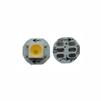 100~1000X Adresný APA104 5050SMD Teplá biela /studená biela individuálne ovládanie LED čip s 10 mm hliník PCB doprava zadarmo