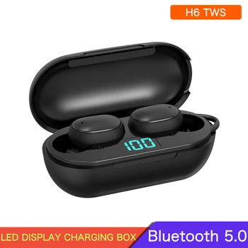 H6 TWS Bezdrôtové Slúchadlá Bluetooth Slúchadlá Športové Stereo Šumu HD Hovor zátkové chrániče sluchu S Mic Pre Xiao Airdots Redmi