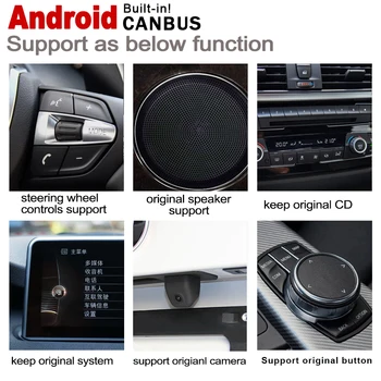 Auto HD displej rádia Pre BMW Série 5 F10 F11 2009 2010 2011 2012 CIC Android GPS prehrávač, Navigácia Multimediálny Prehrávač Auto Rádio