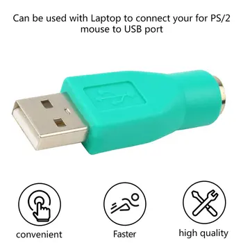 Ľahký Praktický USB Muž Pre PS2 Žena kábel Kábel Adaptéra Converter Pre Počítače PC, Notebook, Notebooky, Klávesnice, Myši