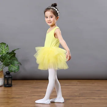 Deti Dievča Balet Tutu Šaty, detské Tanečné Oblečenie, Krásne Dievčatko Načechraný Balet Vesta bez Rukávov Šaty Fashion Girl Šaty