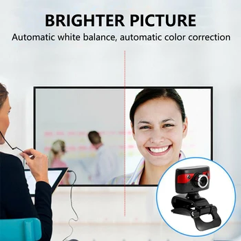 HD Vedi Camer Kamera 1080P USB Web Kamery, Vstavaný Mikrofón 12.0 M pixelov pre Video Telefonovanie Konferencie Obrazu a Nahrávanie