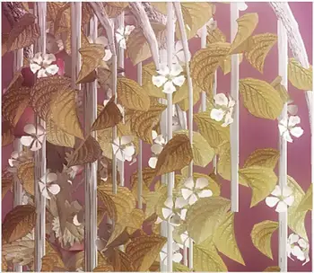 Vlastné fotografie, 3d tapety rozprávková Fantasy kvet viniča starý strom obývacia izba domova 3d nástenné maľby, tapety na steny, 3 d