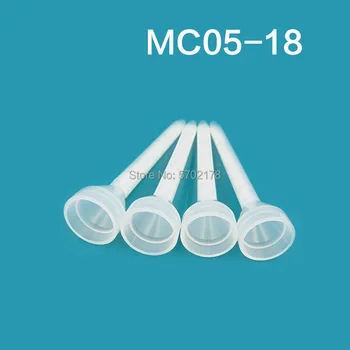 10pcs Živice statický zmiešavač MC05-18 používa pre dvojité epoxidové živice zmiešavacie dýzy silikónové miešanie plniaci stroj na miešanie tip