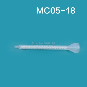 10pcs Živice statický zmiešavač MC05-18 používa pre dvojité epoxidové živice zmiešavacie dýzy silikónové miešanie plniaci stroj na miešanie tip