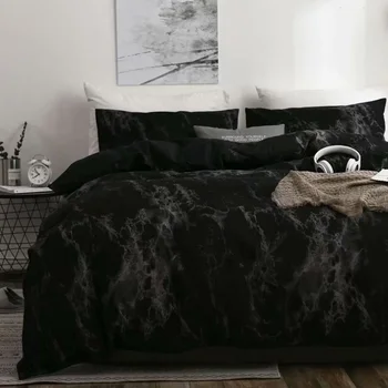 Luxusná posteľná bielizeň Sady Perinu Set Prikrývka/asfaltový Kryt a Obliečky na Vankúš Dvojité Kráľovná Kráľ Mramoru Marbling Ružová