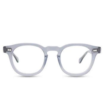 Odrazové sklá Acetát rám mužov vysokej kvality kolo optických okuliarov na predpis Krátkozrakosť čítanie wman okuliare