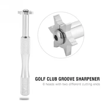 Golf Club Groove Sharpener Nástroj s Multi-uhol Tvar Úst Rezačky Golf Club Regrooving Nástroj Golfové Príslušenstvo