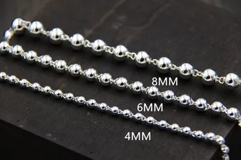 S925 mincový striebro jednoduché módy perličiek náramok mužov a žien pár modelov kórejská verzia šperky darček k narodeninám