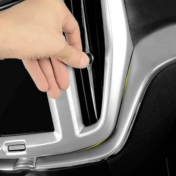 Tonlinker Interiéru Auta NAV Pozíciu Kryt Prípade Nálepka pre Volvo XC60 2018-20 Auto Styling 1PCS ABS/Kryt z Nerezovej ocele Nálepky