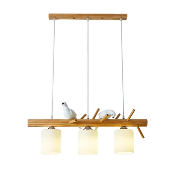 Prívesok svetlá vták reštaurácia lampa tri tvorivé osobnosti jednoduché moderné prihlásiť tabuľka lampa jedáleň, bar prívesok na čítanie
