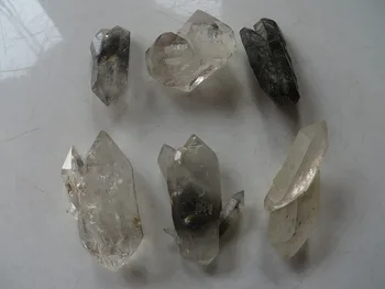 6PCS AA Vzácnych Prírodných Crystal Vzoriek Bizarné Multiterminal 57g + Doprava Zadarmo