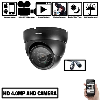 NINIVISION Ultra HD AHD 4MP Kamera širokouhlý Full Metal Dome anti-Vandal CCTV kamerový monitorovací Bezpečnostný 24 IR LED Fotoaparátu
