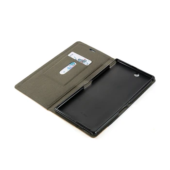 Book obal Pre Sony Xperia Z Ultra Flip Obchodného Prípadu Kožené Peňaženky obal Pre Sony Xperia XL39H Silikónové Zadný Kryt Obchodného Prípadu