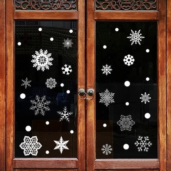 Vianočná Vločka Okno Nálepky Tvorivé Non-Označenie Statických Nálepky Snowflake Domov Windows Nálepky Vianočné Ozdoby