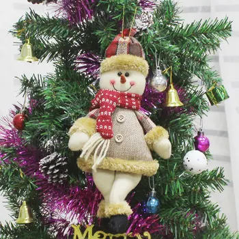 2018 Veselé Ozdoby na Vianočný Stromček, Vianočné Dekorácie pre Domov Santa Snehuliak Prívesok Vianočné Ozdoby Prop Hračky