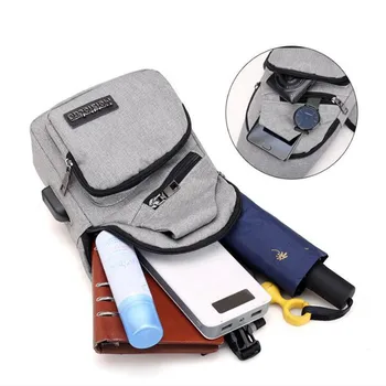 2020 pánske Tašky cez Rameno USB Nabíjanie Crossbody Tašky Muž Anti Theft Hrudníka Taška na Bežné Kvalitné Cestovné Poslov Taška