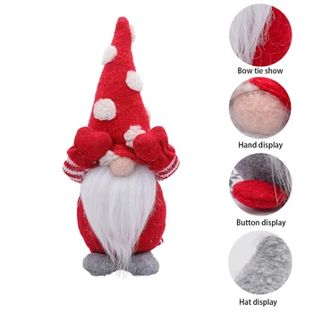 Vianočné Plachý Anonymný Gnome Bábiky Santa Dekorácie, Závesné Ozdoby Dovolenku Dekorácie Pre Domov Vianoce Prívesky