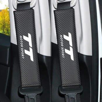 2 ks Auto-styling Uhlíkových vlákien Auto pásov Kryt, Ochranná Podložka pre Audi TT RS5 A4 B5 B6 B7 B8 A3 8P 8V 8 L A3 A4 Príslušenstvo