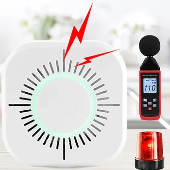 Bezdrôtový Detektor Dymu Kompatibilný s Sonoff RF Most pre Smart Home Alarm Security 433MHz Citlivé Super-Dlhý Pohotovostný Život