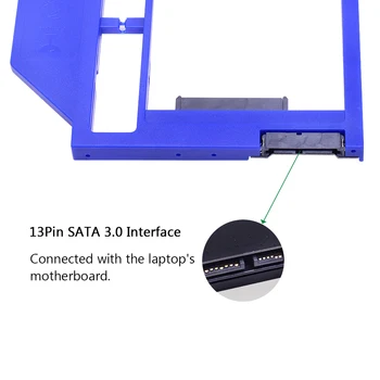 CHIPAL Foxconn Čip SATA 3.0 2. HDD Caddy 9 mm 9,5 mm pre 2.5