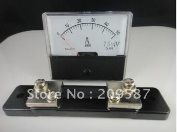 Analógový Amp Panel Meter Aktuálne Ammeter DC 0-50A + Vypínacia