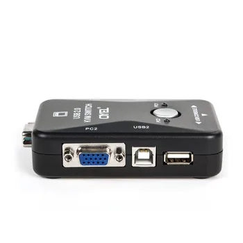 KVM prevodník, USB multi-počítač konvertor VGA kábel, monitor, klávesnica, myš, tlačiareň zdieľania