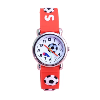 2018 nové deti, chlapci dievčatá 3D whistle futbal futbal cartoon náramkové hodinky quartz deti móda darčeky elektronické športové watche