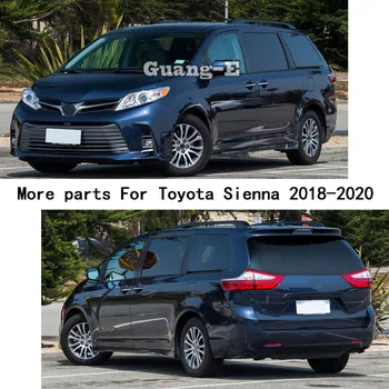 Auto Nálepky Vnútorné Konzoly Centrálne Ovládanie Navigácie, klimatizovaná Výbava Rám Nástroj 2ks Pre Toyota Sienna 2018 2019 2020