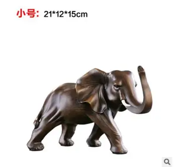 Pôvodné veľkoobchod slon objekt živicové imitácie dreva slon matka slona displej kus sľubný ako obraz remeselné