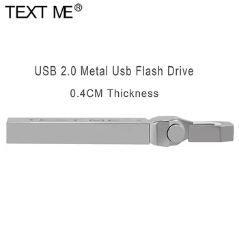 TEXT MI z Nehrdzavejúcej Ocele USB 2.0 pero jednotku usb flash disk 4gb 8gb16gb 32gb 64gb kl ' úč usb kľúč s kľúčom Flash
