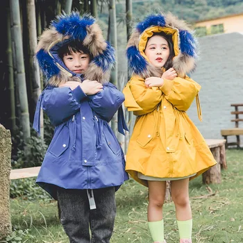 2020 Nové zimné oblečenie móda teplé deti parkas 2-8Y zahustiť deti vrchné oblečenie bundy pre chlapcov, dievčatá