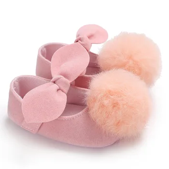 Novorodenca topánky batoľa, dieťa dievča princezná topánky roztomilé chlpaté luk batoľa topánky