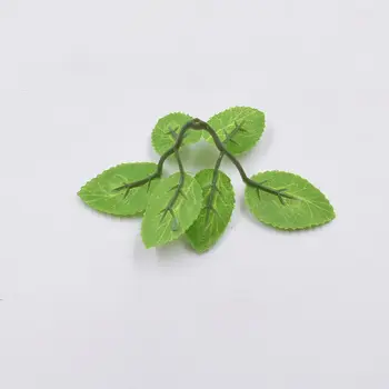 10pcs 6*10 cm Umelé Zelenej Listovej Kvetinové Svadobné Domáce Dekorácie Leaf DIY Scrapbooking Plavidlá Falošné Kvety