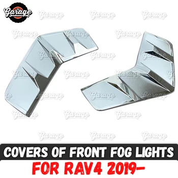 Zahŕňa predné hmlové svetlá prípade pre Toyota RAV4 2019 - ABS plast liatie 1 sada / 2 ks dekorácia auta stylin