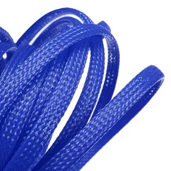 IMC Hot 5M 4 mm Rozšírenie Pletená Kábel Drôt Opláštenie Rukáv Sleeving Postroj Modrá