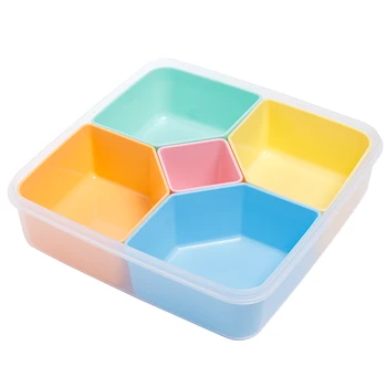 Japonsko Dovezené Tvorivé Ovocný Tanier Úložný Box Domov Snack Plastové Dosky Candy Jedlo Úložný Box Chladnička Užitočné Plastové Okno
