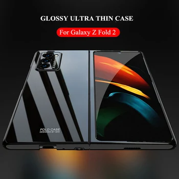 Pre Samsung Galaxy Z Fold 2 Lesklý Prípade Anti-knock 360 Plnú Ochranu Ultra-Tenké Svetlé Pevný Kryt Pre Samsung Z Fold2 5G Coque